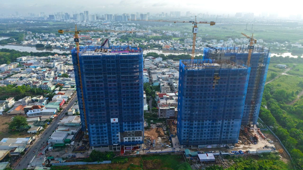 Toàn cảnh dự án Khải Hoàn Prime nhìn từ trên cao